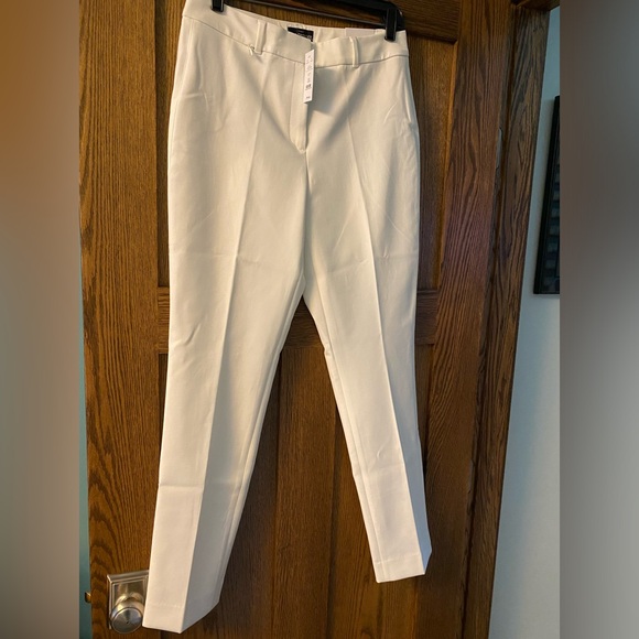 Curvy WHBM® Elle Slim Trouser Comfort Stretch Pant in Ecru NWT - Picture 5 of 7